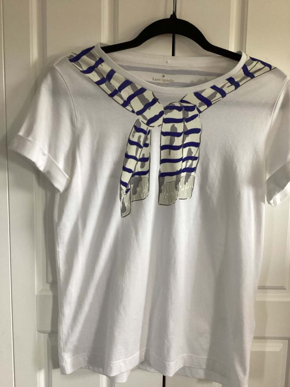 Kate Spade New York Trompe L'Oeil Nautical Classic T-Shirt Size XS